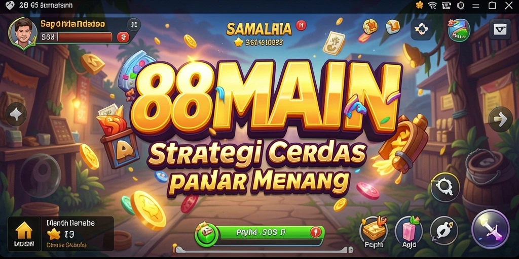 Tampilan strategi menegangkan dalam gameplay utama 88MAIN.