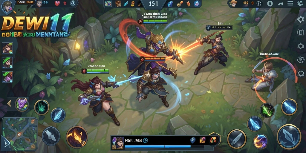 Tampilan gameplay DEWI11 yang menegangkan dan mendebarkan.