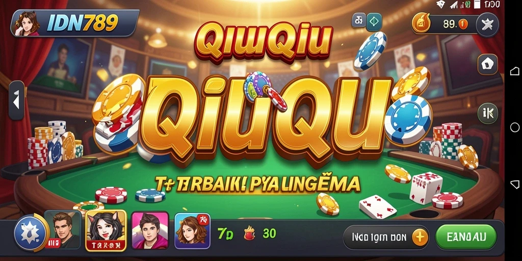 Tampilan gameplay menarik dari IDN789 saat bermain QiuQiu.