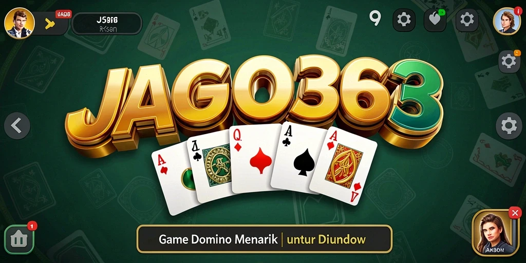 Tampilan gameplay seru JAGO368 saat memainkan Domino.