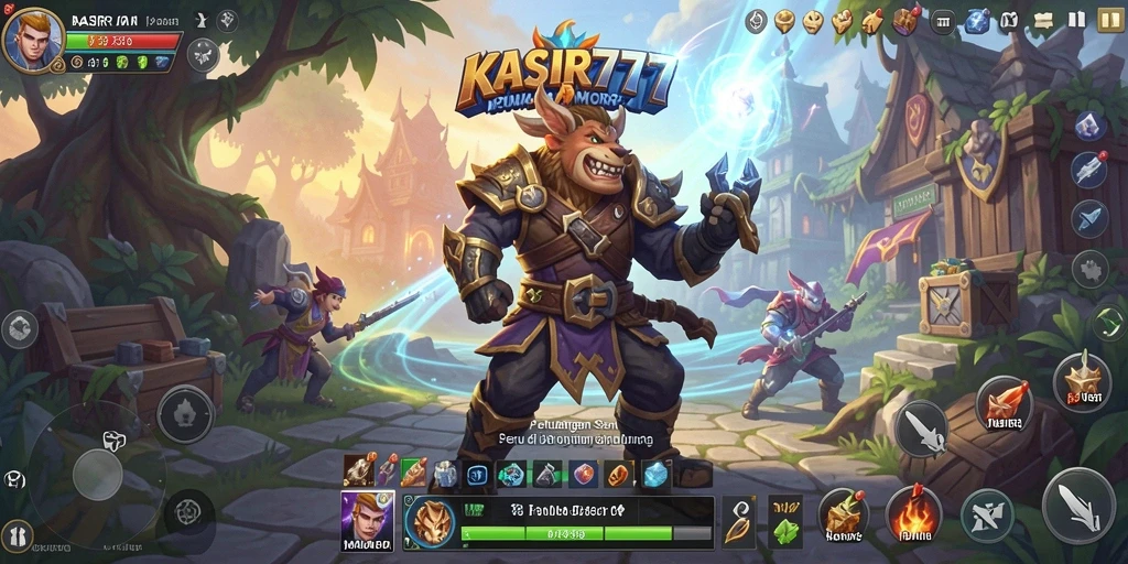 Screenshot menampilkan aksi seru dalam game MMORPG KASIR777.