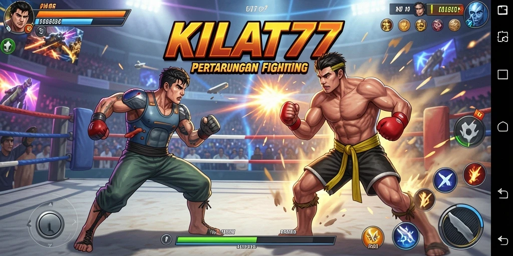 Tampilan gameplay KILAT77 yang penuh aksi dan seru.