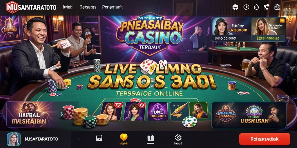Screenshot gameplay NUSANTARATOTO menampilkan interaksi langsung dengan dealer.
