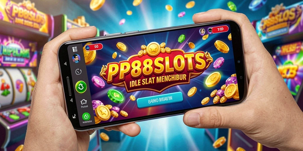 Screenshot utama PP88SLOTS menunjukkan keseruan gameplay idle.